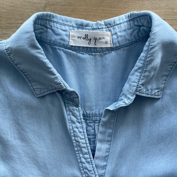 Molly Green sleeveless button down - Size L - Picture 8 of 10